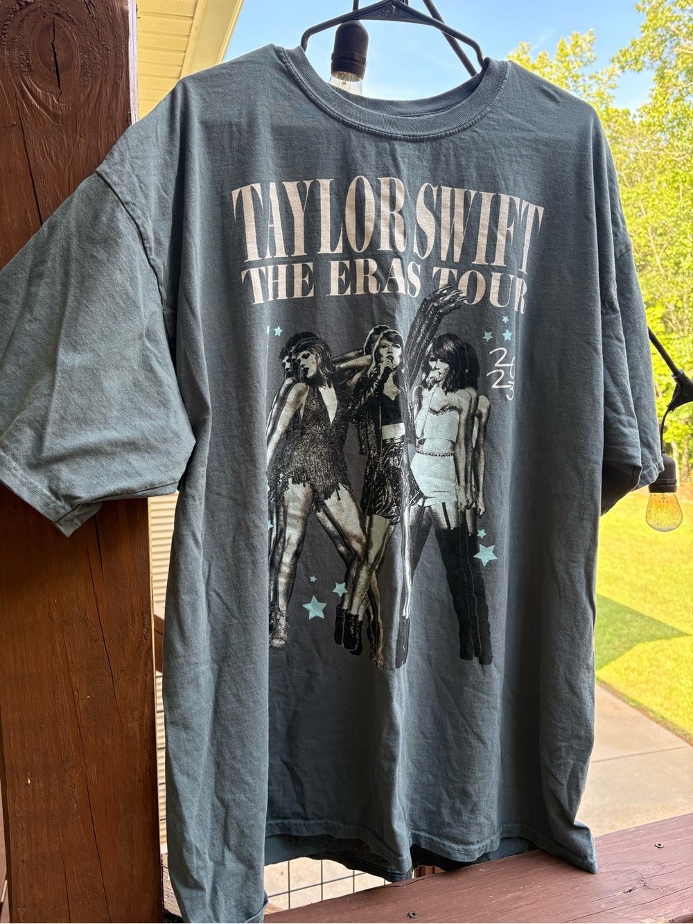 Taylor Swift Slate Gray The Eras Tour Photo Graphic Tee